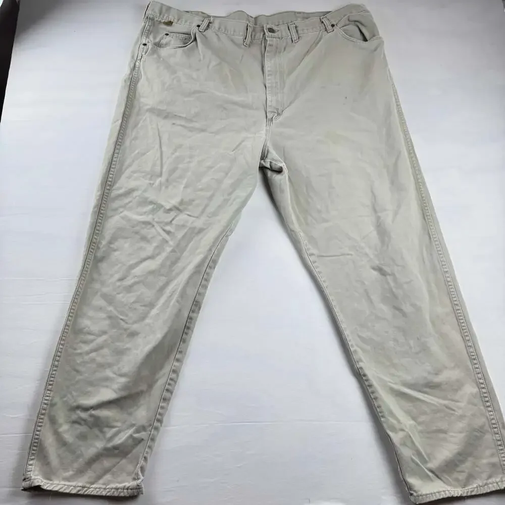 Wrangler Rugged Wear Men's Beige Carpenter Utility Jeans
